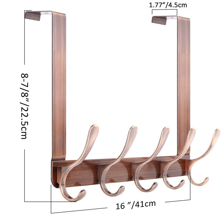 Coat hooks discount for bedroom door